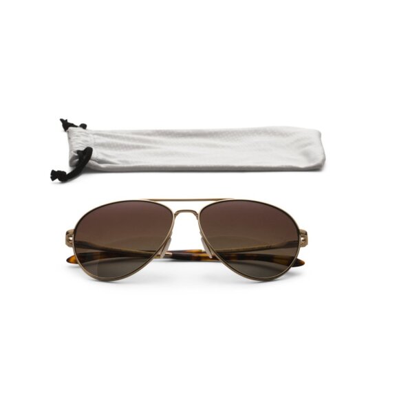 SMITH Matte Gold 60mm Aviator Sunglasses